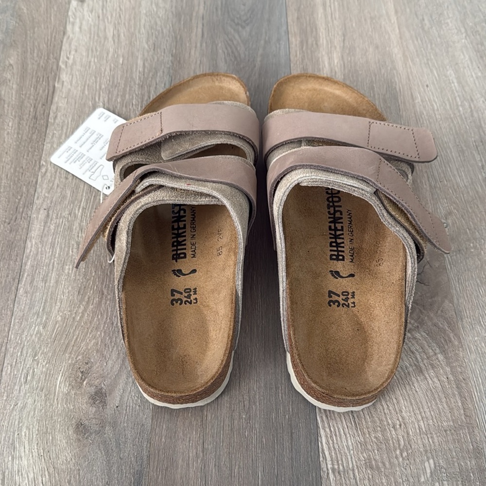 Birkenstock Uji Nubuck-Suede Leather - Taupe - Picture 7 of 11